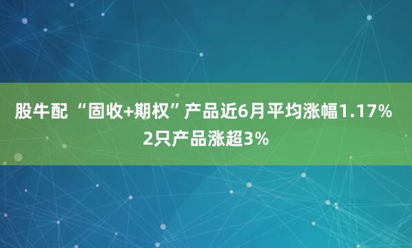 股牛配 “固收+期权”产品近6月平均涨幅1.17% 2只产品涨超3%