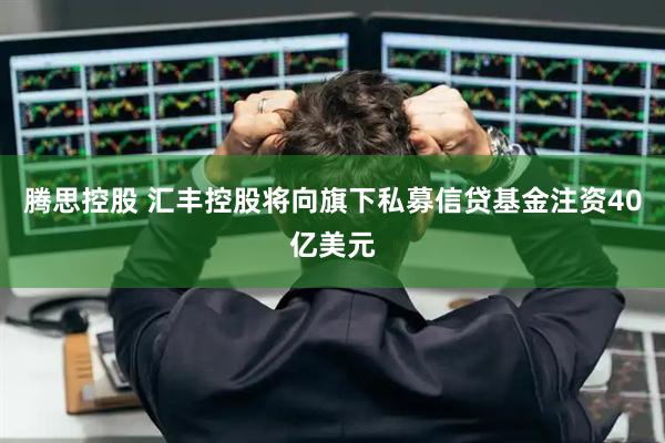 腾思控股 汇丰控股将向旗下私募信贷基金注资40亿美元