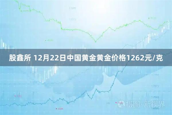 股鑫所 12月22日中国黄金黄金价格1262元/克