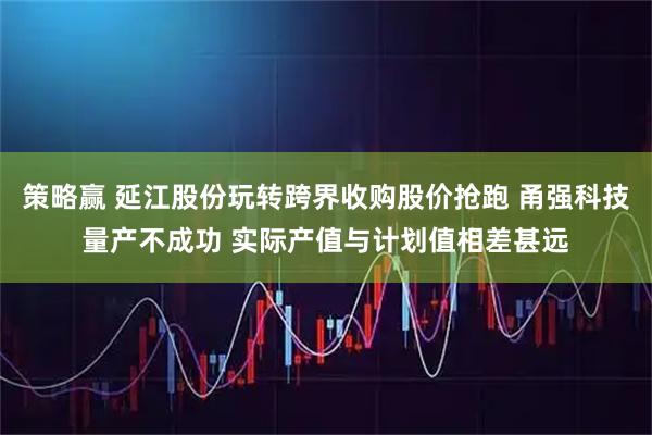 策略赢 延江股份玩转跨界收购股价抢跑 甬强科技量产不成功 实际产值与计划值相差甚远